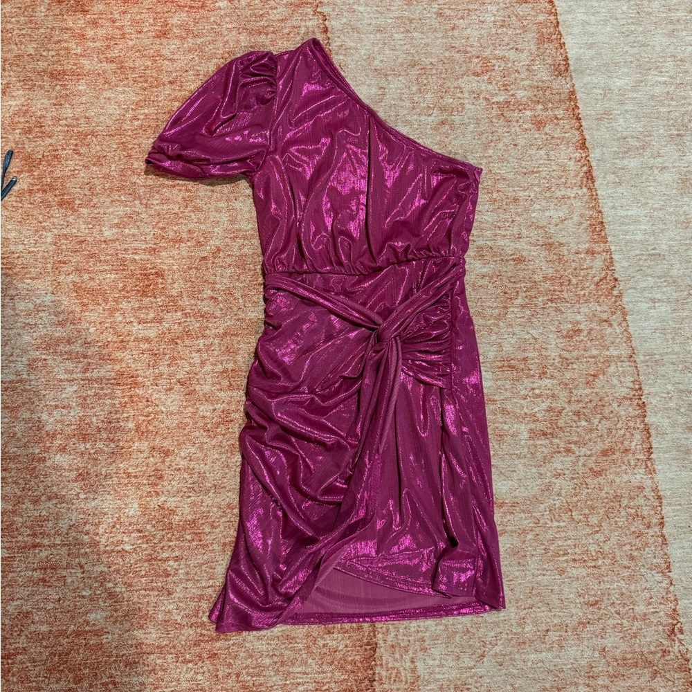 One shoulder mini dress